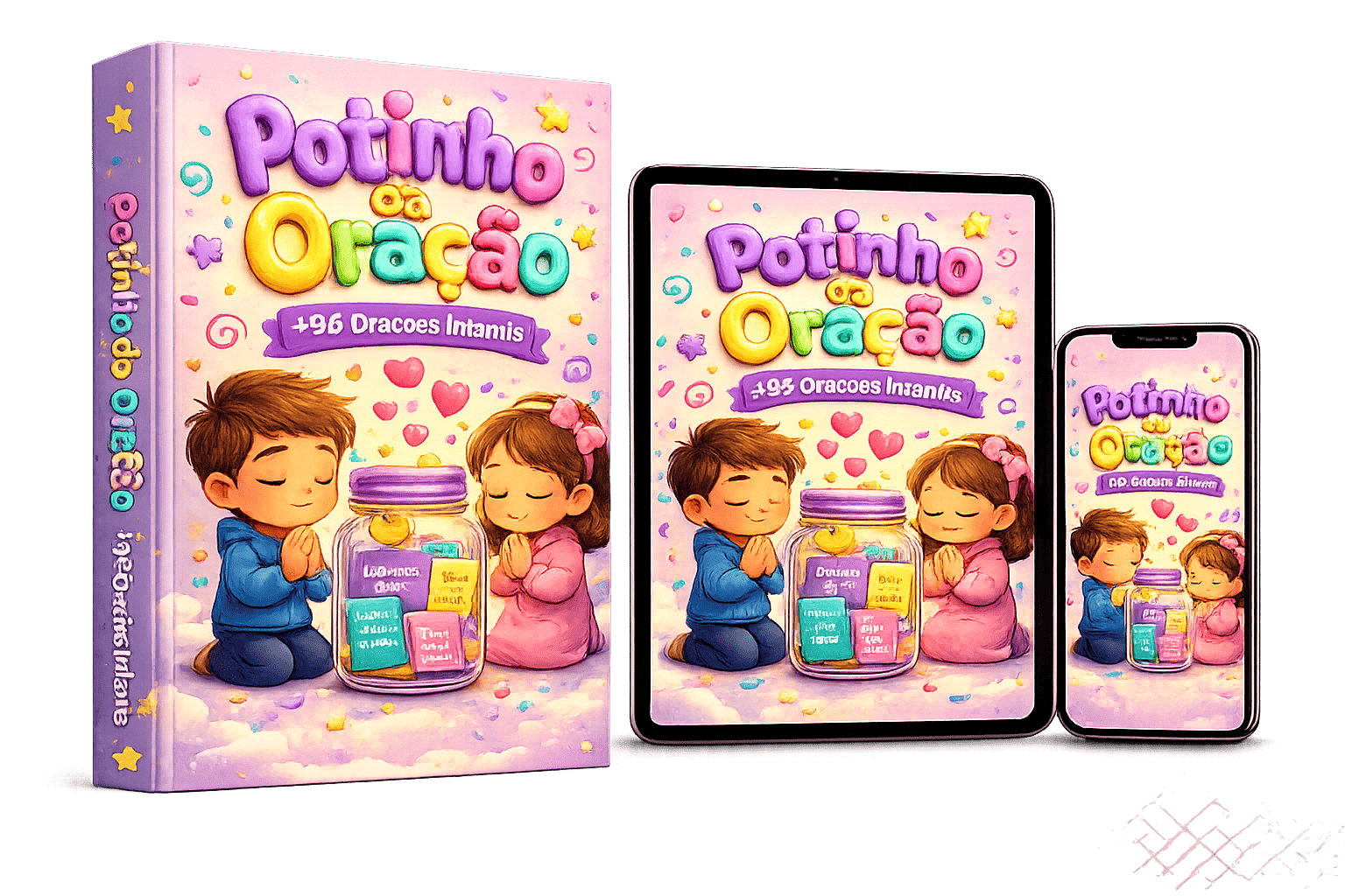 Potinho da Oração — e-book com +96 orações infantis (livro, tablet e celular)